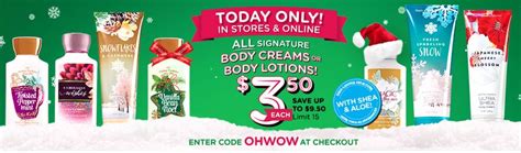 Bath & Body Works Coupon Code | $3.50 Signature Items :: Southern Savers