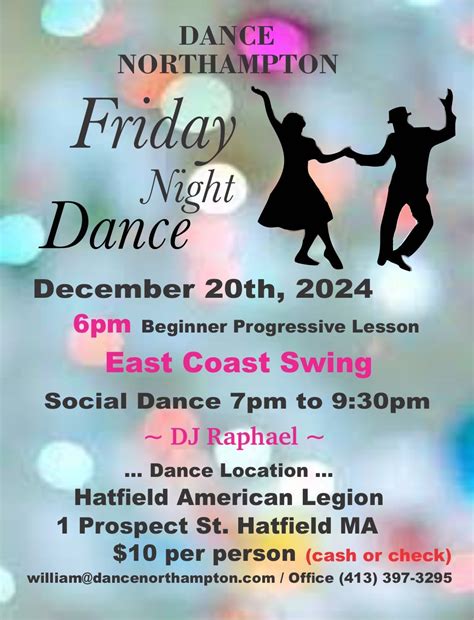 Dance Northampton’s FRIDAY Night Dance, Hatfield American Legion ...