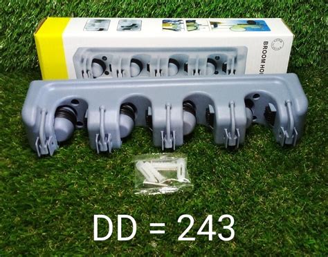 4 Layer Mop and Broom Holder, Garden Tool Organizer, Multipurpose Wall ...