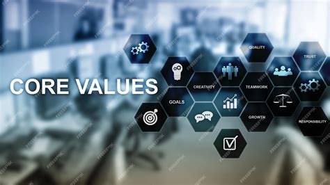 Premium Photo | Core values concept on virtual screen Business and ...