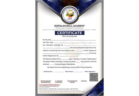 GSA - Certificate