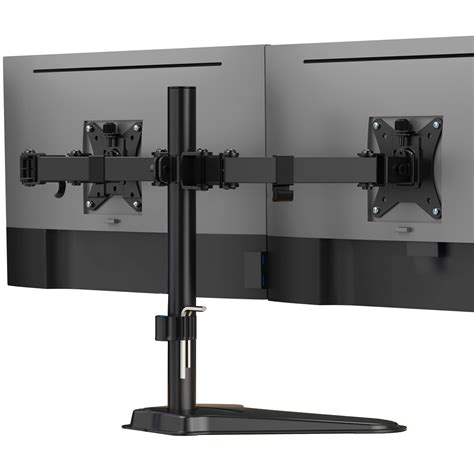 Mount-It! Dual Monitor Stand for Desk, Free Standing Monitor Stands for ...