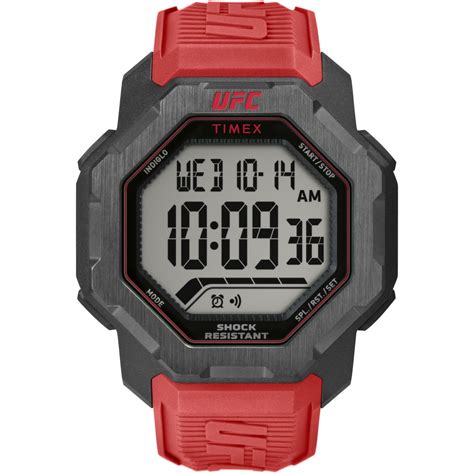 Timex UFC Octagonal 21mm Silver Dial Digital Men Watch - TW2V88200X6 ...
