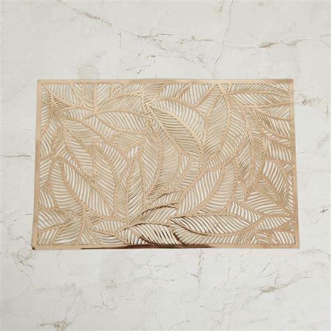 Buy Cinder PVC Leaf Cut-Work Placemat from Home Centre at just INR 349.0