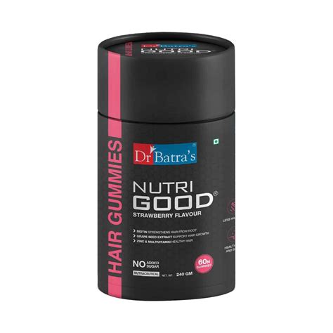 Buy Dr Batra's Nutrigood Biotin Hair Gummies With Grape Seed Extract ...