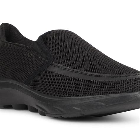 Buy Leap7x Black Casual Non Lacing Shoes For Men DENIS-1