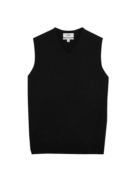 Buy Pure Extra Fine Lambswool Sleeveless Jumper at Marks & Spencer