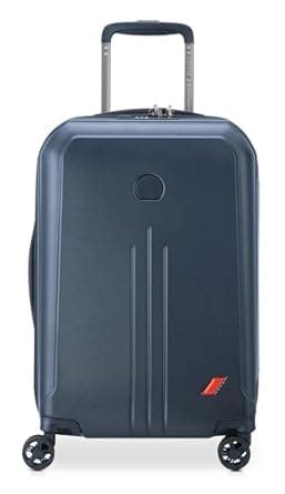 DELSEY PARIS Allure 55CM Small 4 Double Wheels Navy Cabin Polycarbonate ...