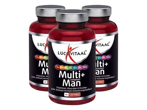 3x 120 Lucovitaal Multi Plus Compleet Man Tabs Aanbieding - iBOOD