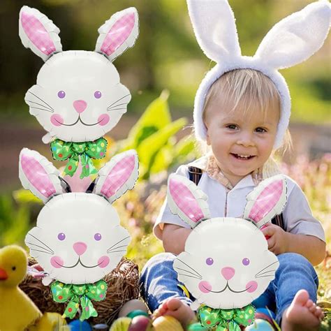 Cheosruy 6Pcs Bunny Rabbit Shaped Balloons for Happy Easter India | Ubuy