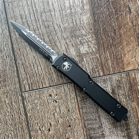Microtech UTX-70 D/E Black Tactical Full Serrated 147-3T | American ...