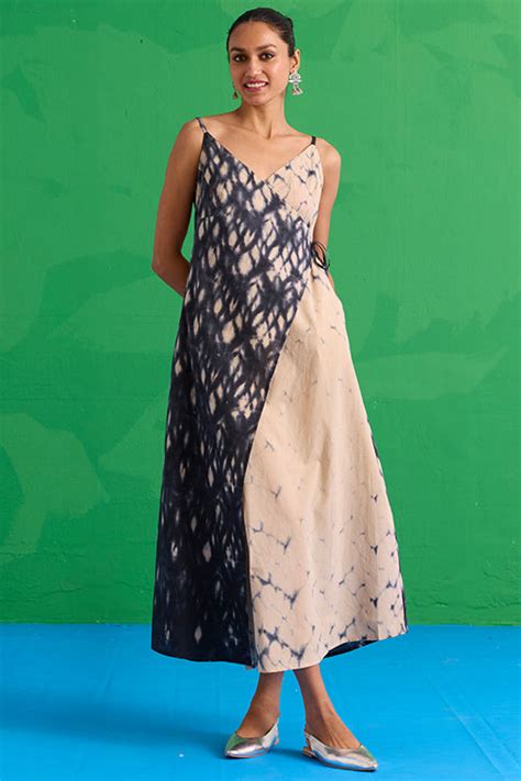 Okhai "Quartzite" Tie-Dye Pure Cotton Wrap Dress – Okhaistore