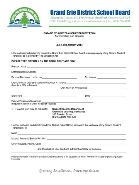 Image result for Ontario Student Transcript