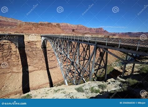 View at Pedestrian Navajo Bridge Stock Photo - Image of erosion, page ...