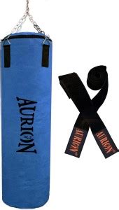 Aurion by 10Club Canvas Heavy Punch Bag 4 Feet Boxing MMA Sparring ...