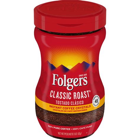 Folgers Classic Roast Instant Coffee, 3 Oz – Walmart Inventory Checker ...