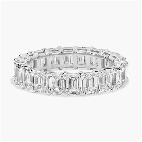 Emerald Cut Diamond Eternity Ring In 14K White Gold (5 Ct. tw. - H-I ...