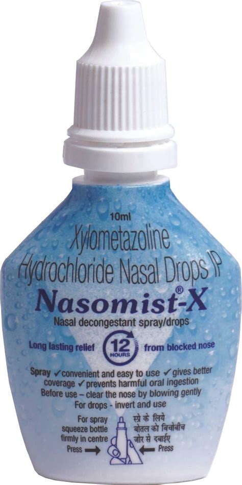 Buy Nasomist X Spray/Drops : Nasal Decongestant for the of Nasal ...