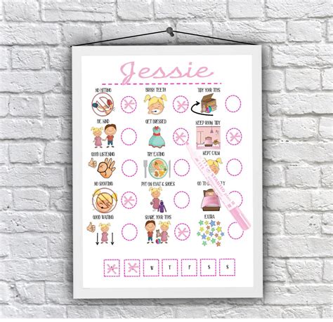 Girls Behaviour Chart 的图像结果