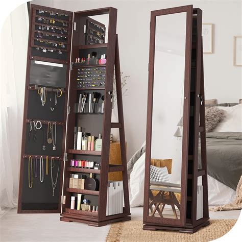 Amazon.com: YITAHOME Jewelry Cabinet Standing Jewelry Armoire with Full ...