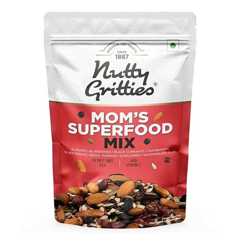 Nutty Gritties Mixed Nuts Dry Fruits - Mom's Superfood Mix - Roasted ...