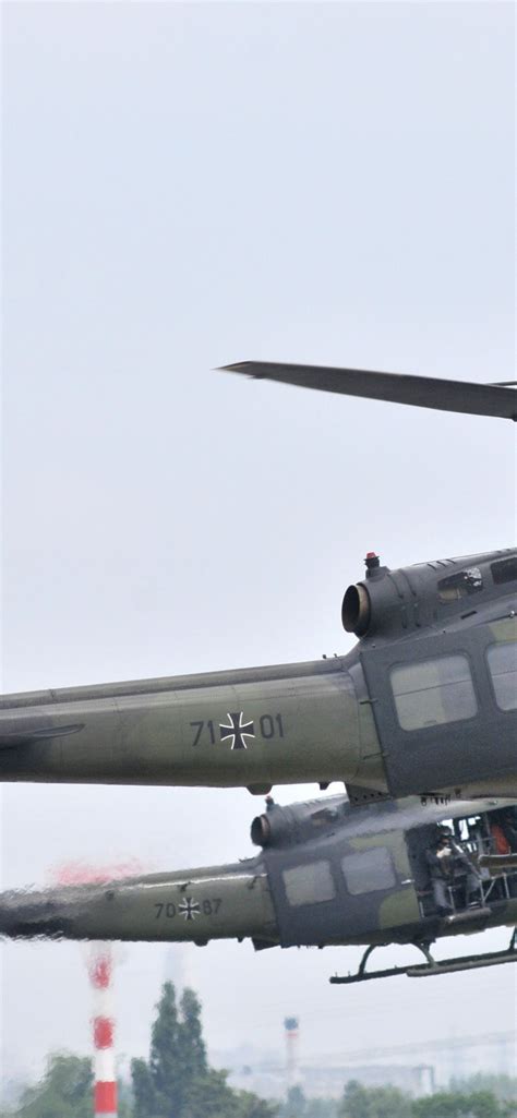 Download wallpaper helicopter, Bell, German Armed Forces, UH-1D ...