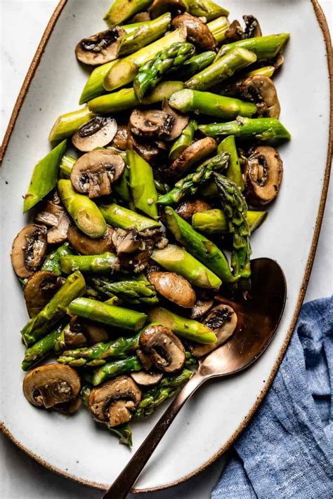Sauteed Asparagus and Mushrooms - Foolproof Living