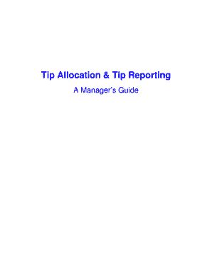 Fillable Online armymwr Tip Allocation & Tip Reporting - ArmyMWR.org ...