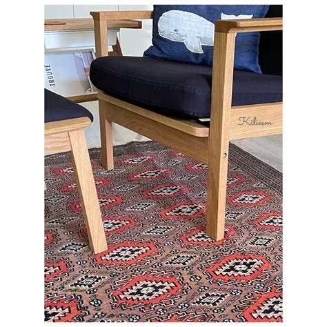 T0308 Medium Baluch 114(115) × 200cm Handmade Afghan rug - geometric ...