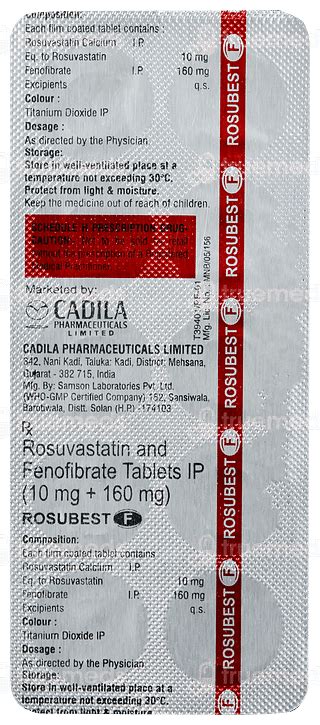 Rosubest F Tablet: Uses, Side Effects, Price & Substitutes