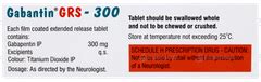 Gabantin Grs 300 Tablet – Neuropathic Pain & Epilepsy