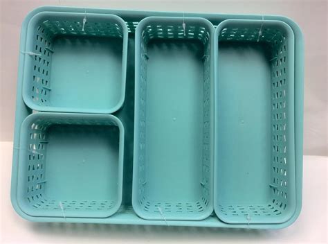 AVT37817 - Advantus Plastic Weave Bin Set : Amazon.in: Home & Kitchen