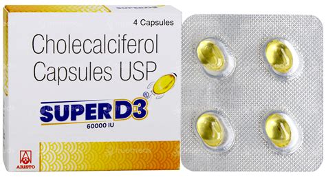 Super D3 60000iu Capsule 4: Uses, Side Effects, Price & Substitutes