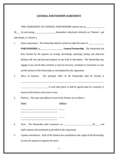 General Partnership Filing Number 的图像结果