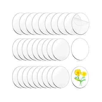 Zzbakress 30pcs Clear Acrylic Discs, 4 Inch Round, 0.62 Inch Thick ...