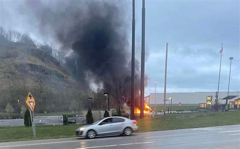 VIDEO: Crews respond to vehicle fire in Clarksburg