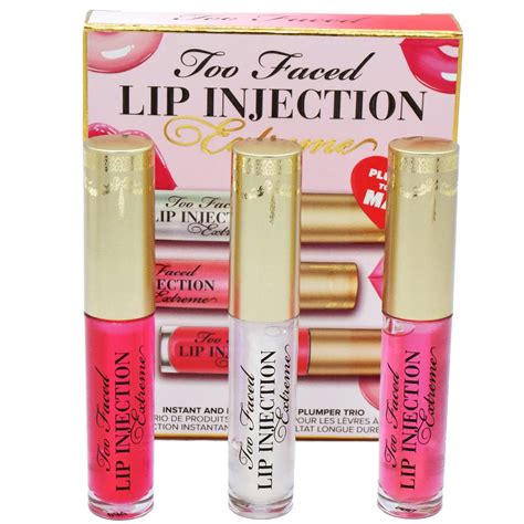 Buy Too Faced Lip Injection Extreme Plumped To The Max Trio Travel Size ...