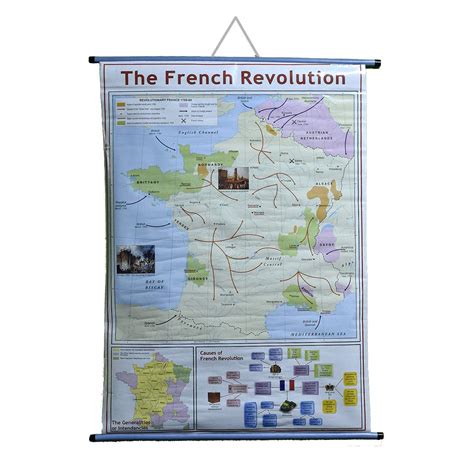 CRAFTWAFT WALL HANGING ROLLUP CHART OF THE FRENCH REVOLUTION PIPE ...