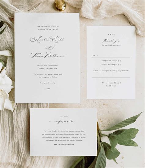Simple wedding invitation ideas 60 photos - Vianawedding.com