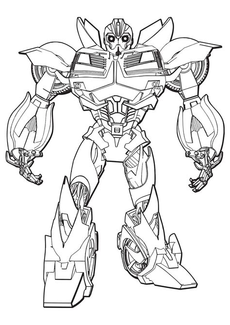 Transformers Prime Bumblebee Coloring Pages