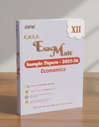 JPH Examate Class 12 Economics Sample Papers Examination 2025-26 Based ...