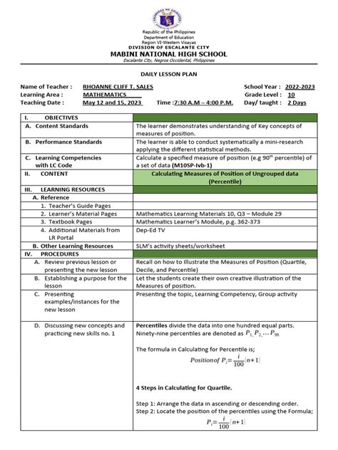 Image result for Daily Lesson Plan