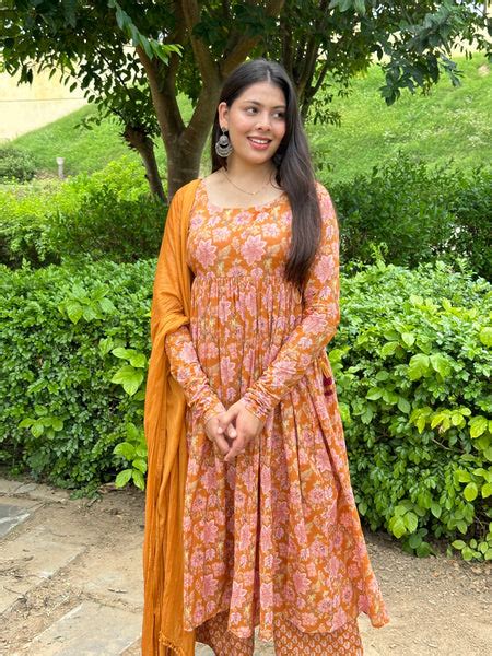 Kalamkari Anarkali Suit Set – Jonaya