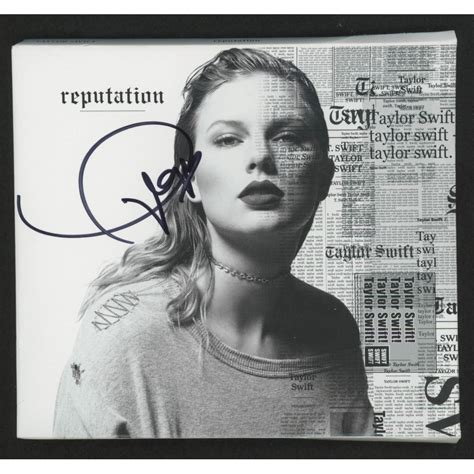 Taylor Swift Signed "Reputation" CD Album Cover (JSA COA) | Pristine ...