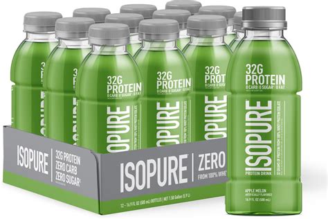 Amazon.com: Isopure Zero Carb 32g Clear Protein Ready-to-Drink, Whey ...