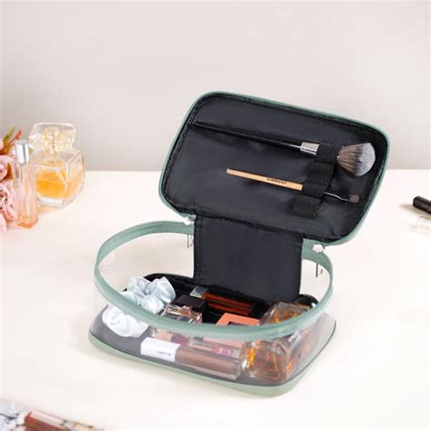 Sage Green Trendy Makeup Bag For Women Online - Premium Vanity Pouch ...