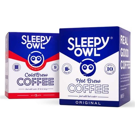 Sleepy Owl Coffee OG Hot and Cold Brew Coffee Combo | 10 OG Hot Brew ...