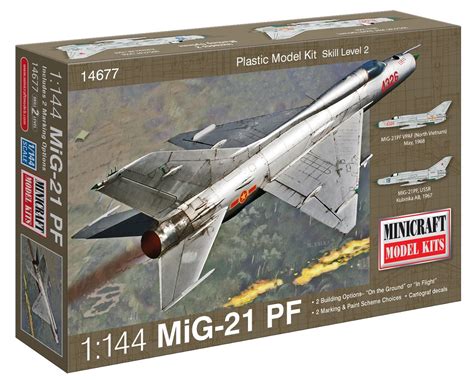 Minicraft MiG-21 USSR with 2 Marking Options Model Kit 1 144 Scale ...