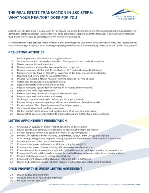 The Real Estate Transaction In 180 Steps Form - Fill and Sign Printable ...
