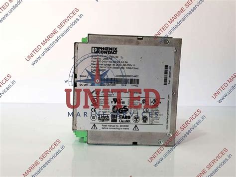 PHOENIX CONTACT POWER SUPPLY PSU1 QUINT-PS/1AC/24DC/20 2866776 REV 07 ...